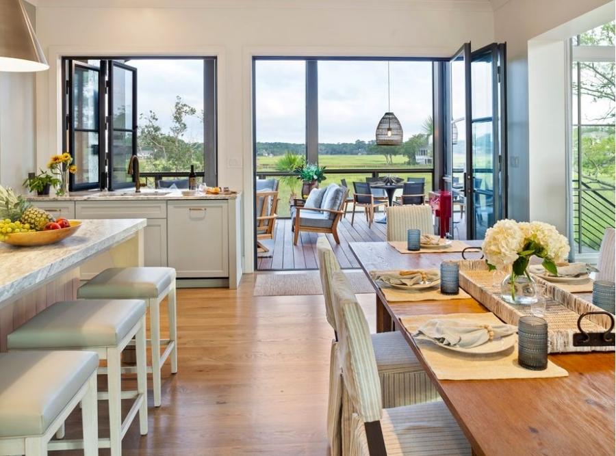 kitchen area view a beautiful view